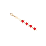 Coral Star Bracelet detail