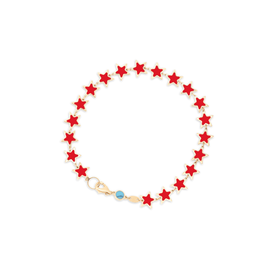 Blu Scarpa Coral Star Bracelet 14K yellow gold