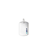 Blu Scarpa Dog Tag Pendant sterling silver