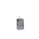 Dog Tag Pendant sterling silver alternate view