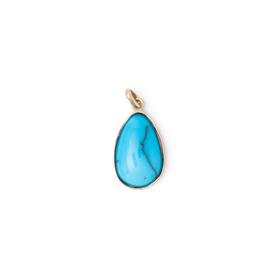 Blu Scarpa Egyptian Turquoise Pendant 14K gold