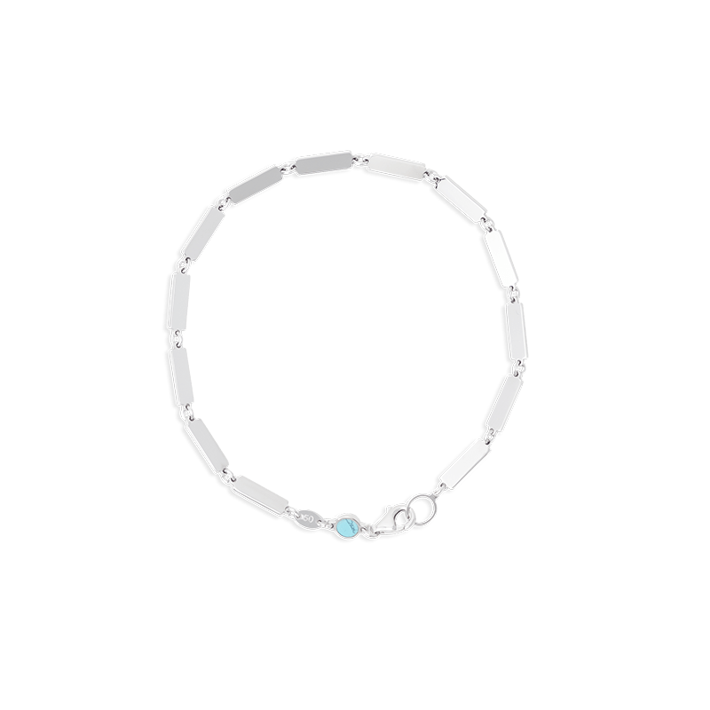 Blu Scarpa Full Bar Bracelet 14K white gold