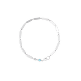 Blu Scarpa Full Bar Bracelet 14K white gold