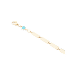 Full Bar Bracelet 14K yellow gold detail