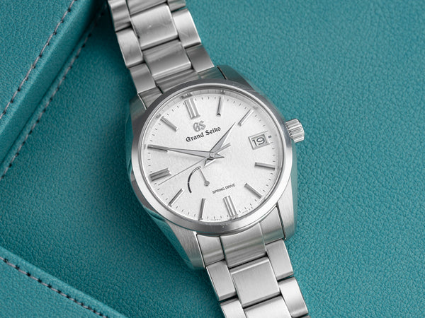 Front view of Grand Seiko Heritage Spring Drive SBGA465 with Stainless Steel case, 40mm size