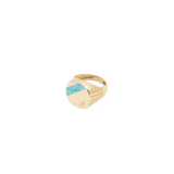 Blu Scarpa Insignia Turquoise Scarpa Ring 18K gold