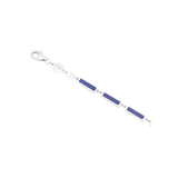 Lapis Bar Bracelet 14K white gold detail