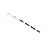 Lapis Bar Bracelet 14K yellow gold detail