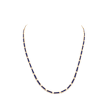 Blu Scarpa Lapis Bar Necklace 14K gold