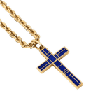 Lapis Cross Pendant alternate view