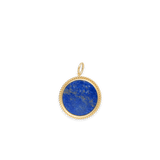 Blu Scarpa Lapis Moneta Pendant 14K gold