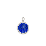 Blu Scarpa Lapis Moneta Pendant sterling silver