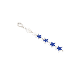 Lapis Star Bracelet 14K white gold detail