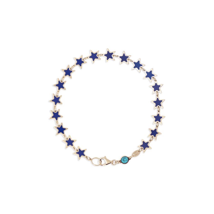 Blu Scarpa Lapis Star Bracelet in 14K yellow gold