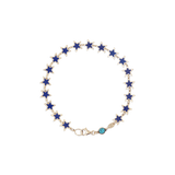 Blu Scarpa Lapis Star Bracelet in 14K yellow gold
