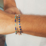 Blu Scarpa Lapis Star Bracelet worn on wrist
