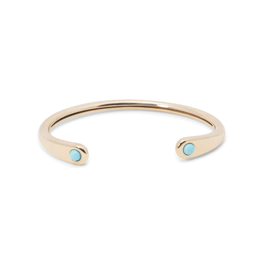 Blu Scarpa Luna Santa Fe Turquoise 18K Gold Cuff