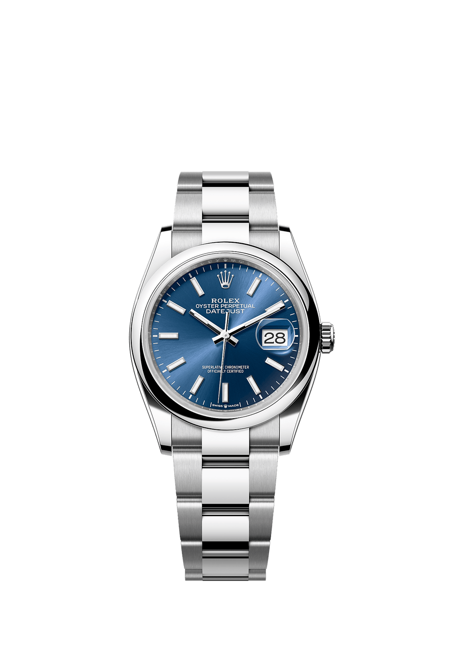 Rolex Datejust 36 126200 Oystersteel, blue index dial, Oyster bracelet