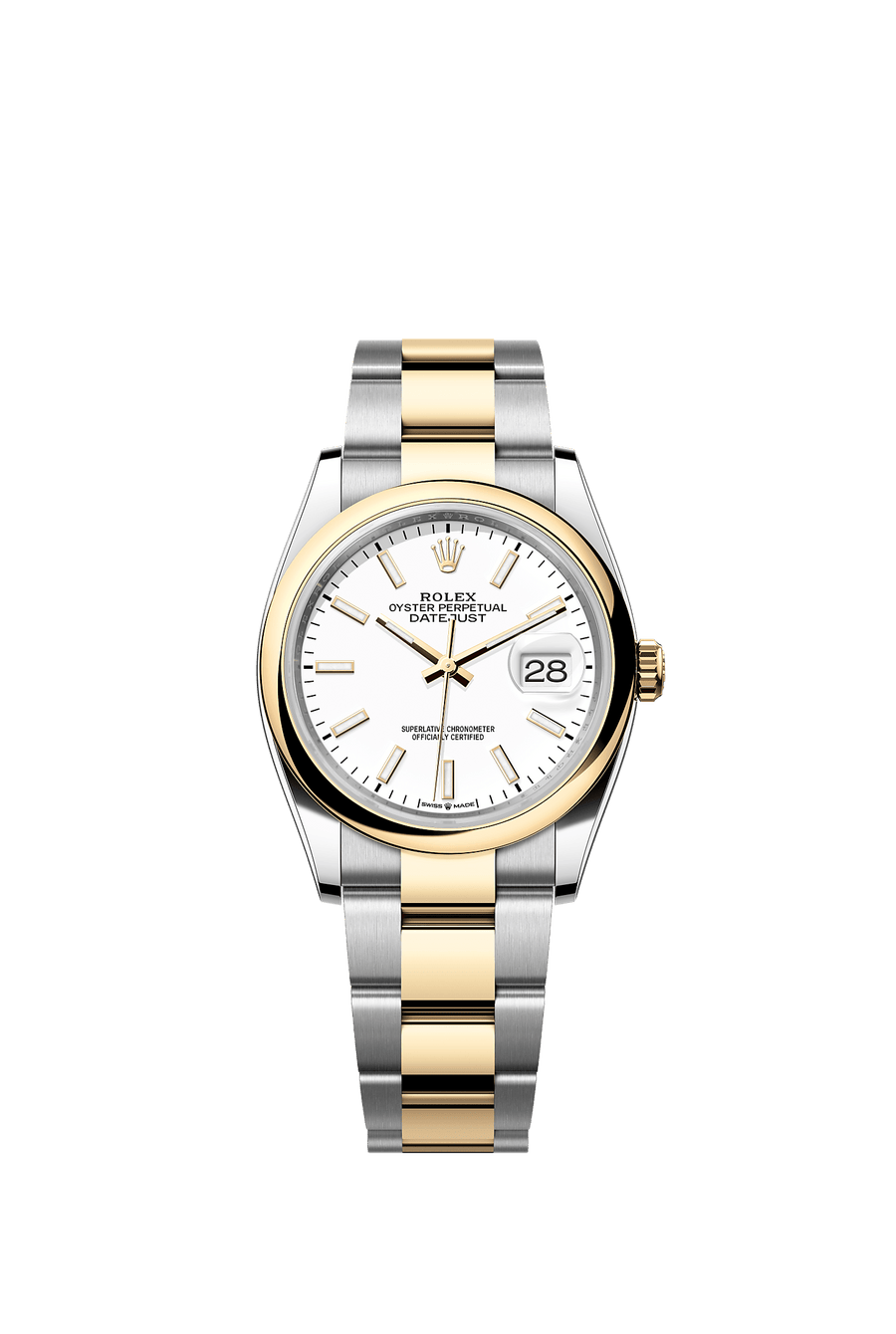 Rolex Datejust 36 126203 White Index Dial Oyster Bracelet