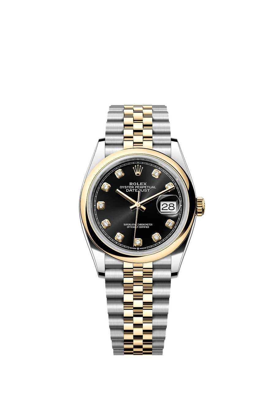 Rolex Datejust 36 126203 Black Diamond Dial Jubilee Bracelet