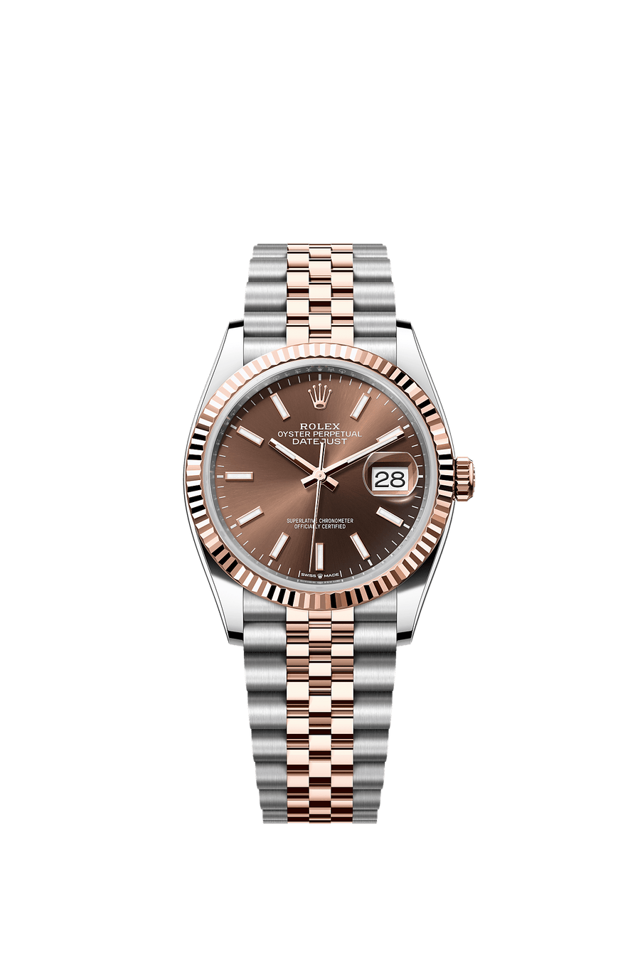 Rolex Datejust 36 126231 Chocolate Dial Fluted Bezel Jubilee Bracelet