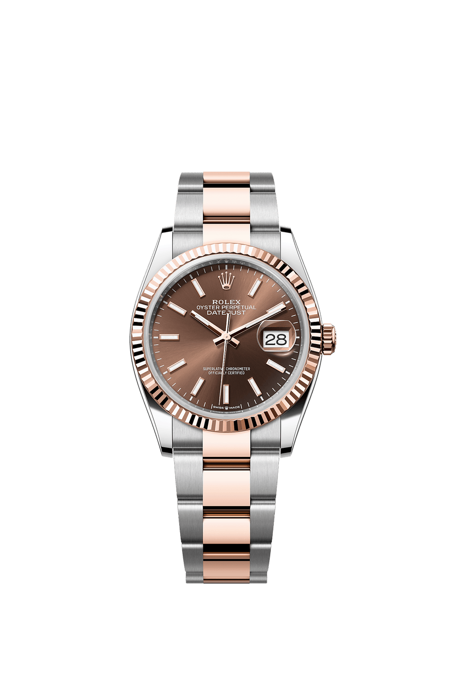Rolex Datejust 36 126231 Chocolate Dial Fluted Bezel Oyster Bracelet