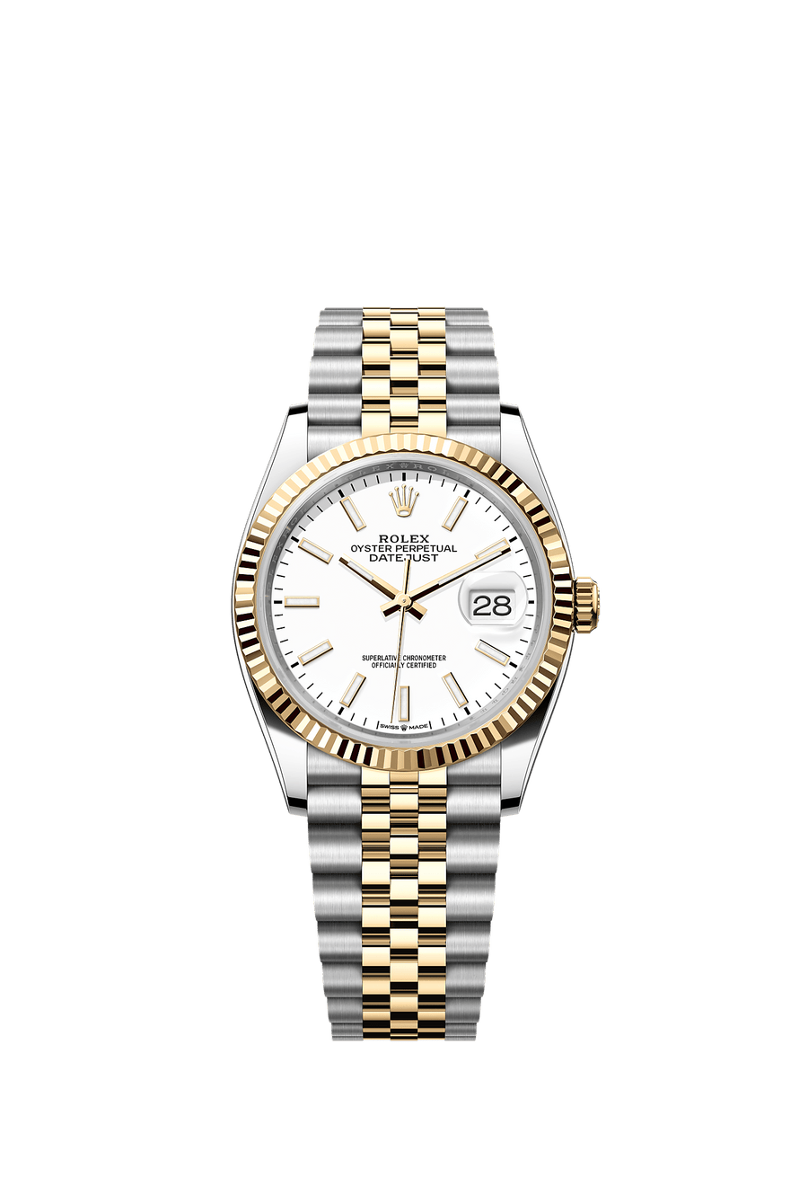 Rolex Datejust 36 126233 White Index Dial Jubilee