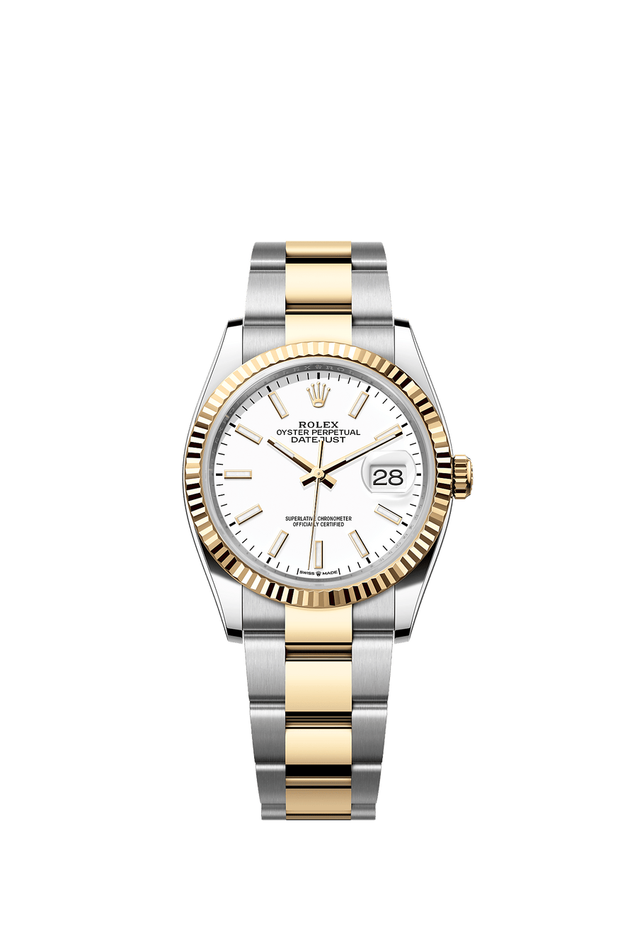 Rolex Datejust 36 126233 White Index Dial Oyster