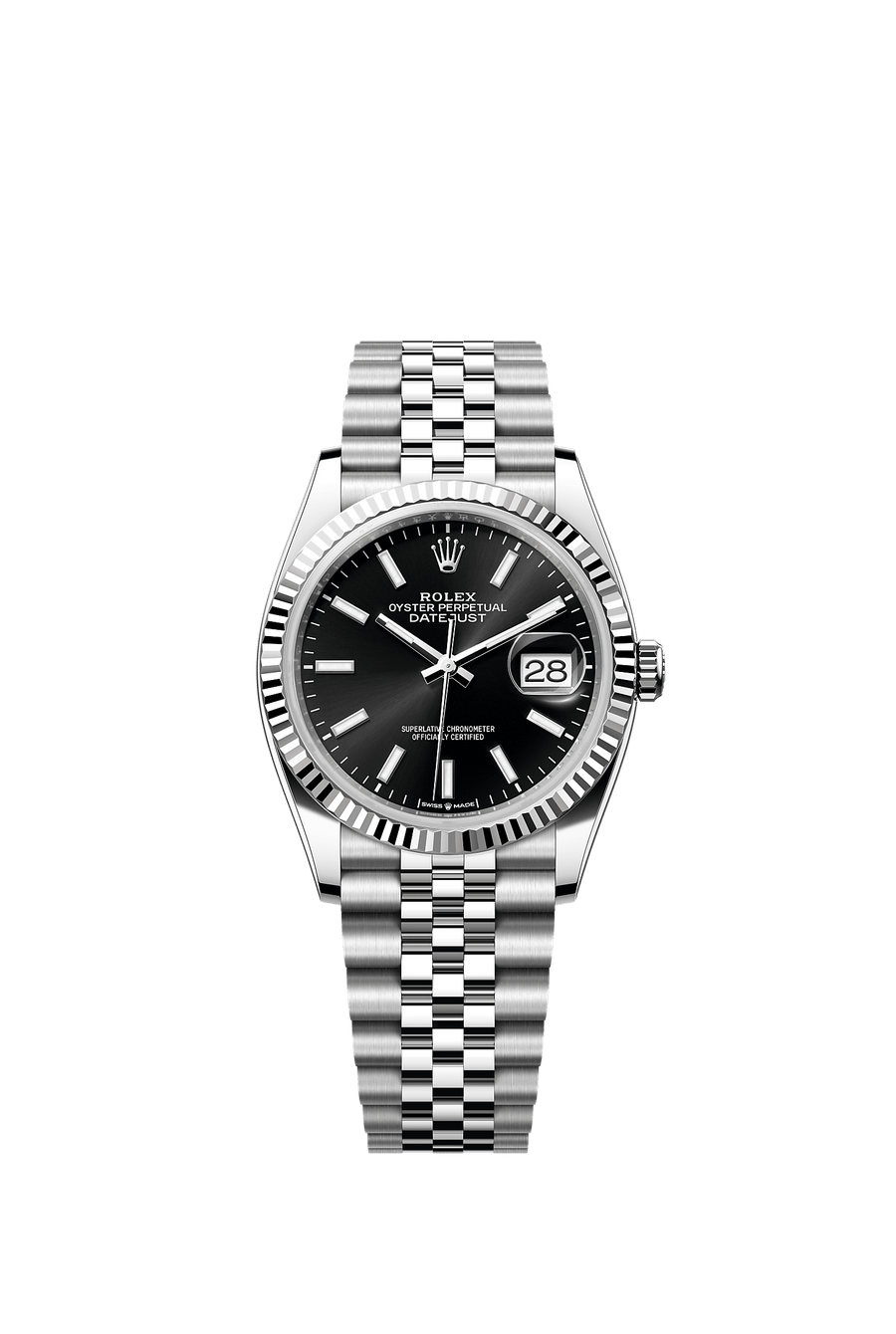 Rolex Datejust 36 126234 Black Index Dial Jubilee Bracelet