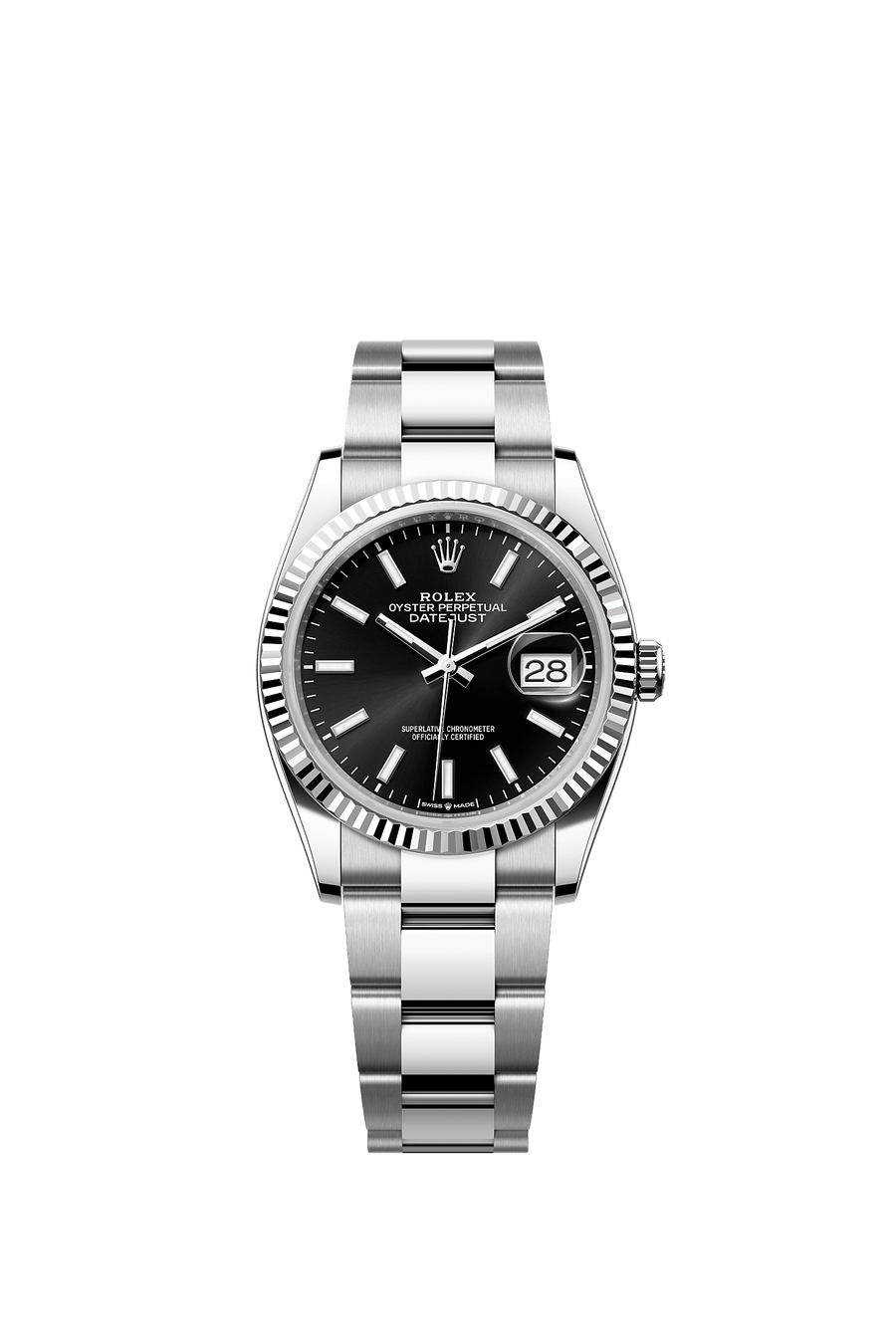 Rolex Datejust 36 126234 Black Index Dial Oyster Bracelet