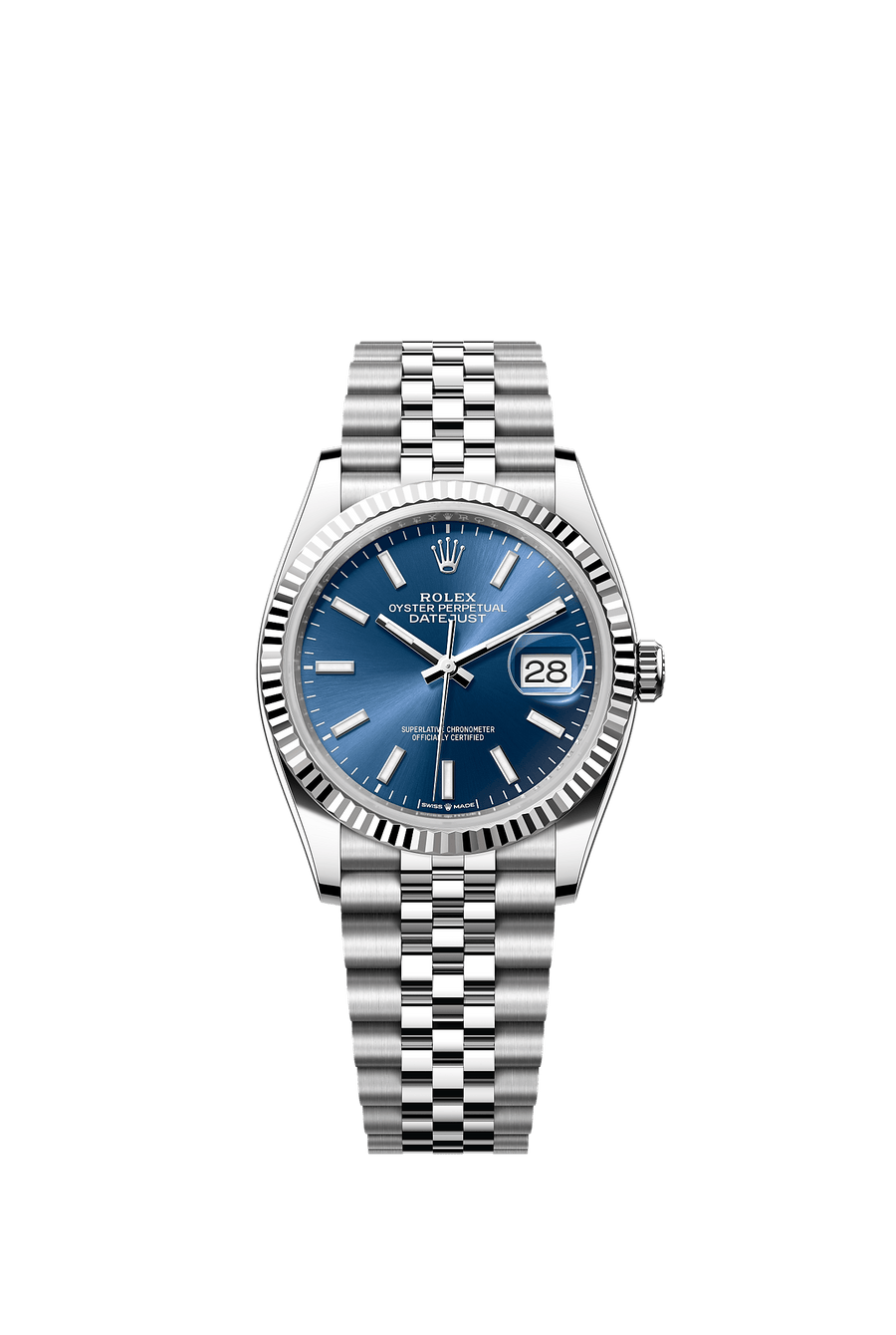 Rolex Datejust 36 126234 Blue Index Dial Jubilee Bracelet