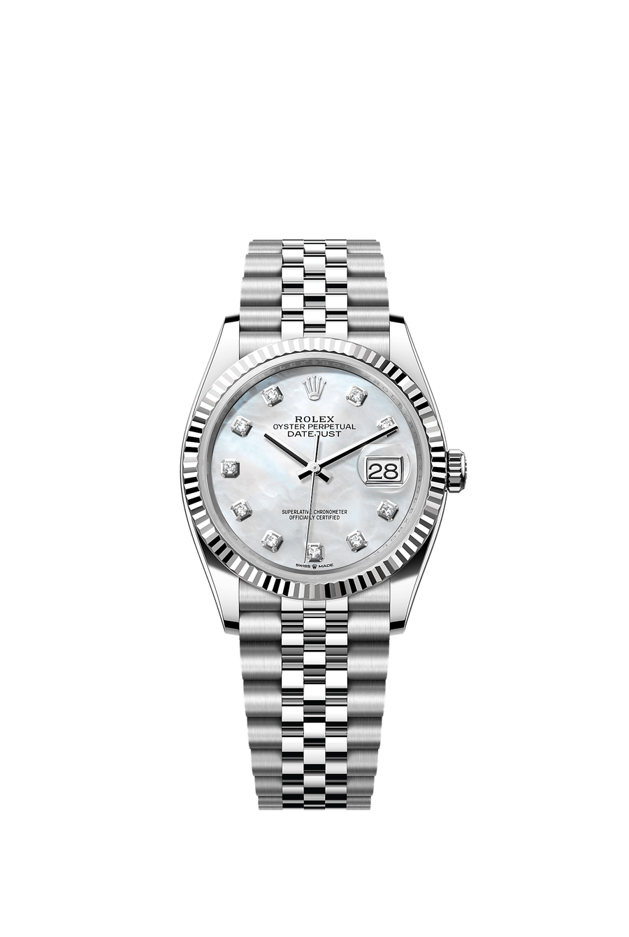 Rolex Datejust 36 126234 Mother-of-Pearl Diamond Dial Jubilee Bracelet