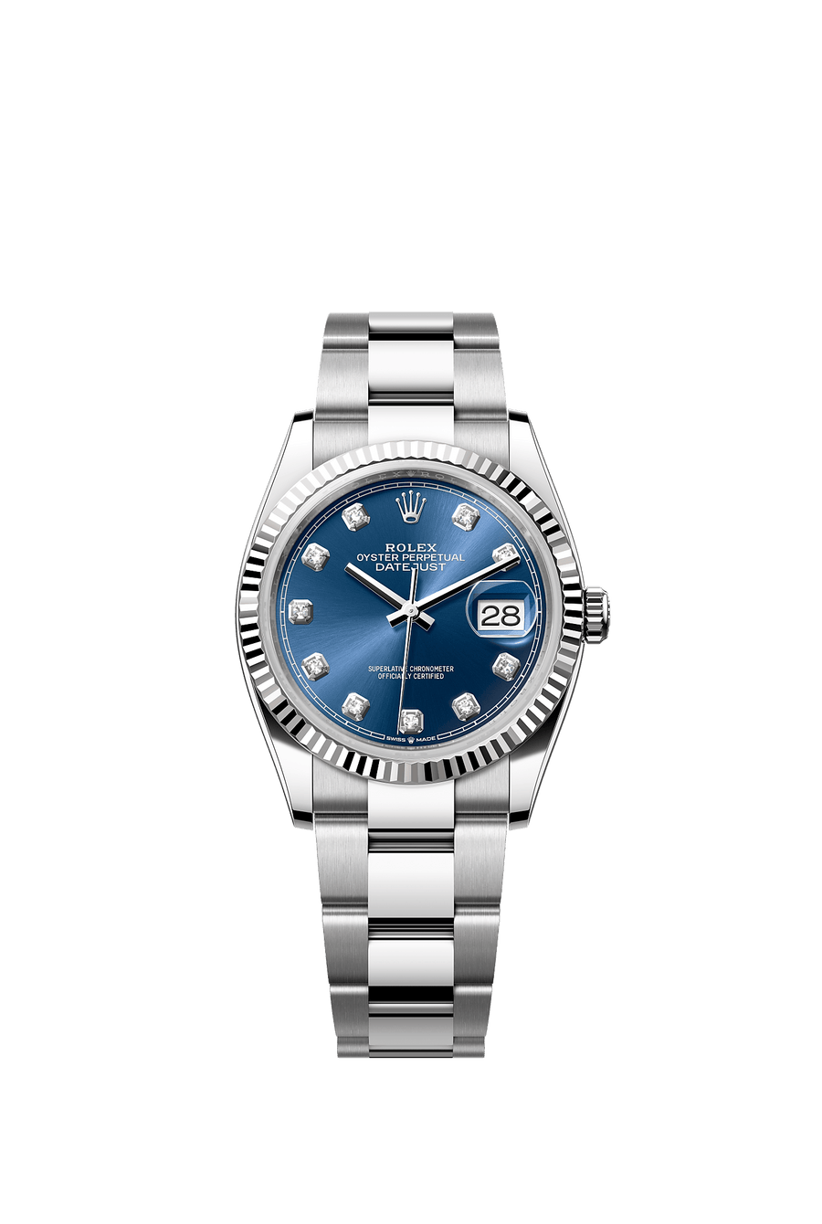 Rolex Datejust 36 126234 Blue Diamond Dial Oyster Bracelet