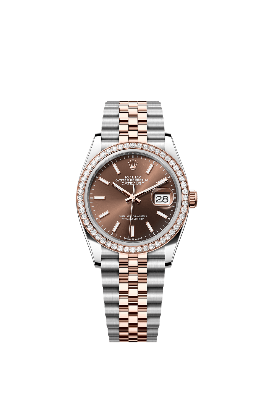 Rolex Datejust 36 126281RBR Everose Rolesor, chocolate diamond dial, Jubilee bracelet
