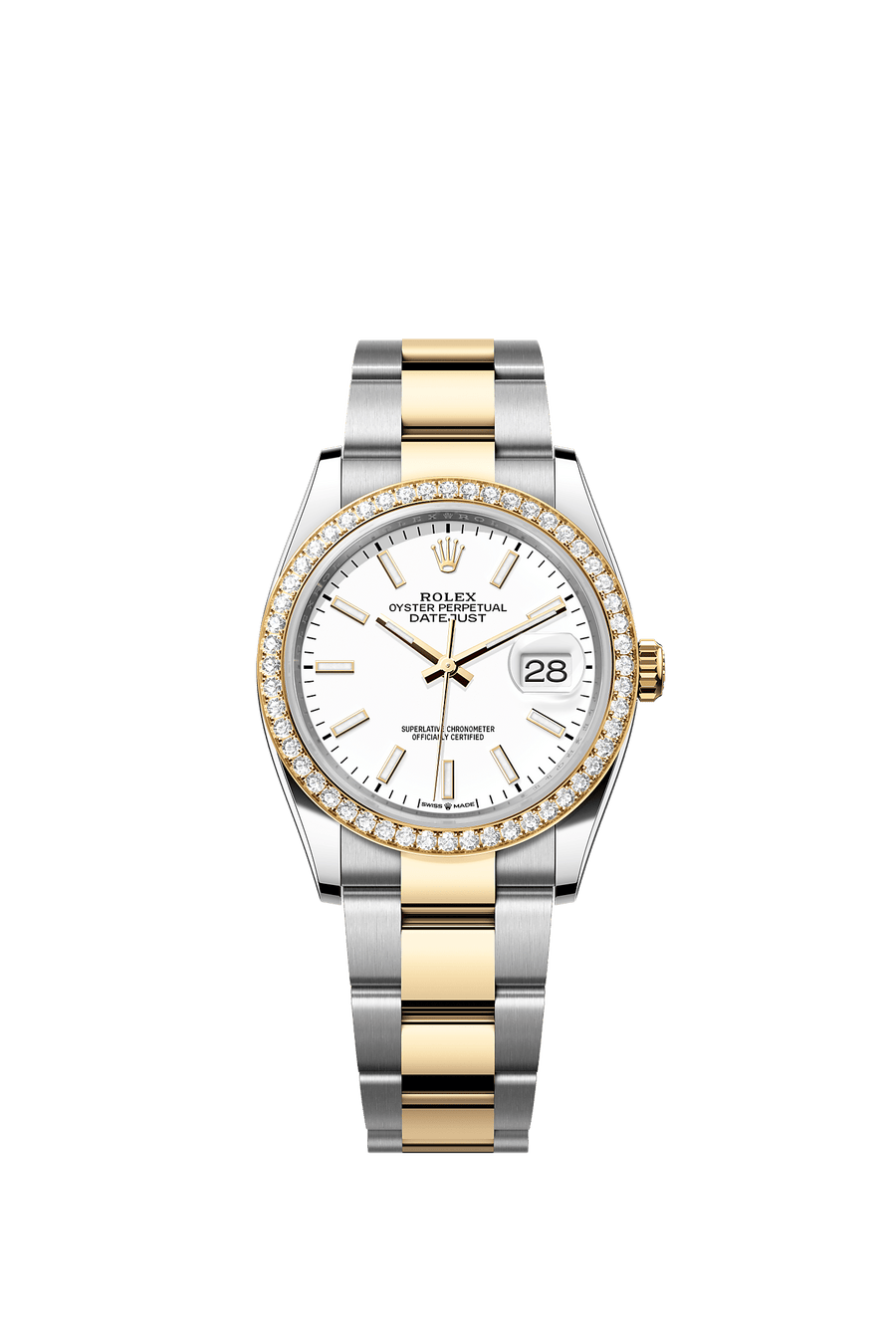 Rolex Datejust 36 126283RBR White Index Dial Oyster Bracelet