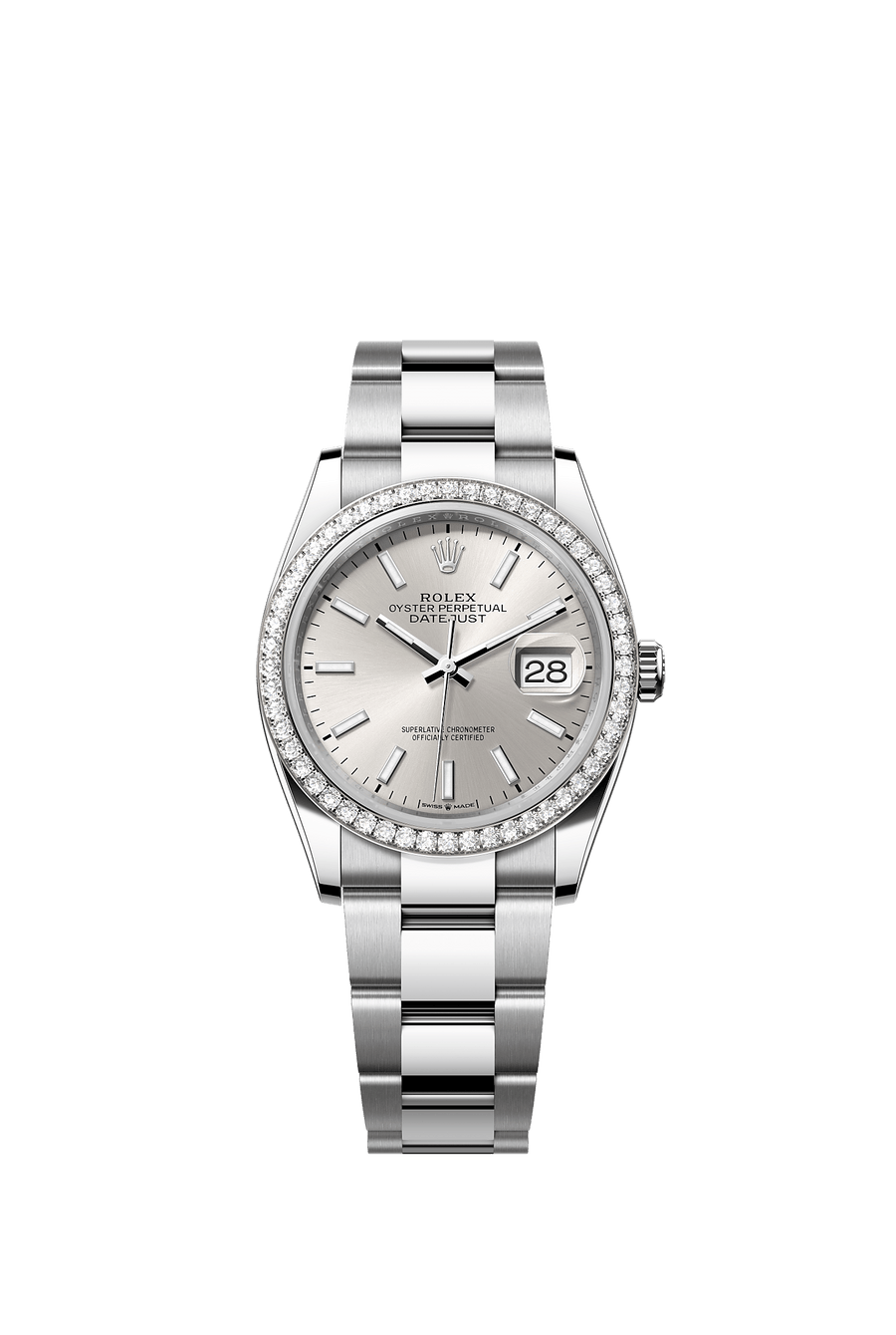 Rolex Datejust 36 126284RBR Silver Index Dial Oyster Bracelet