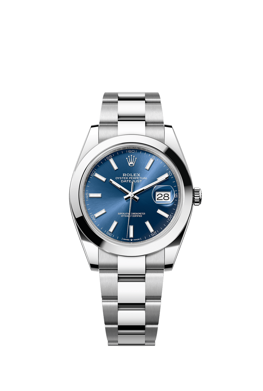 Rolex Datejust 41 126300 Blue Index dial Oyster bracelet