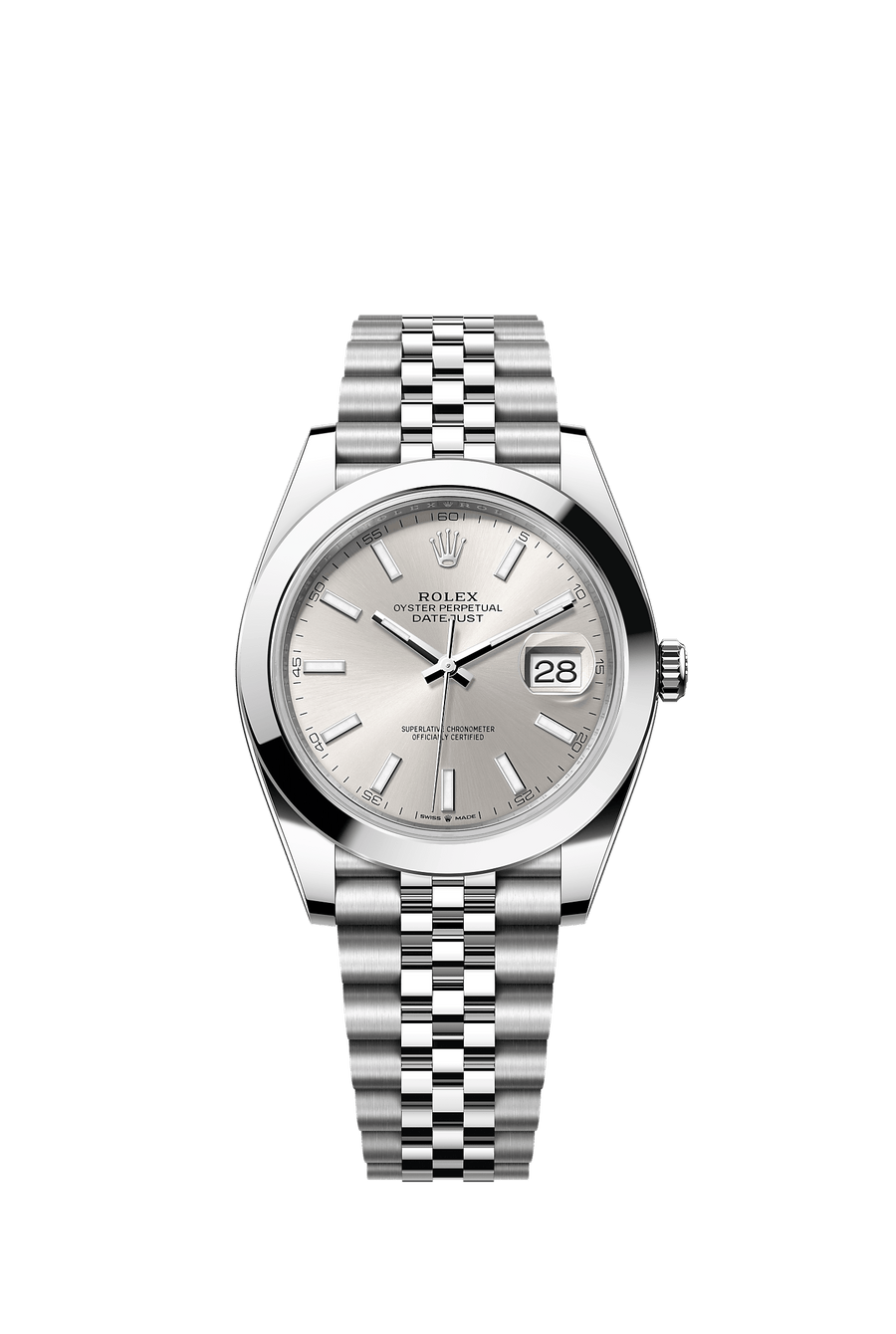 Rolex Datejust 41 126300 Silver Index dial Jubilee bracelet