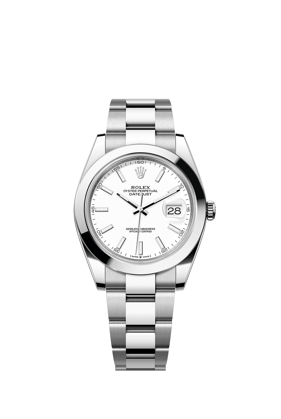 Rolex Datejust 41 126300 White Index dial Oyster bracelet