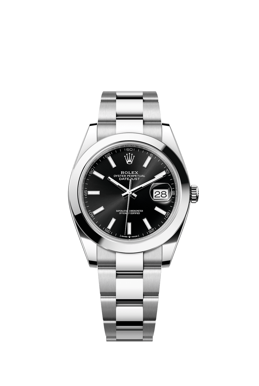 Rolex Datejust 41 126300 Black Index dial Oyster bracelet