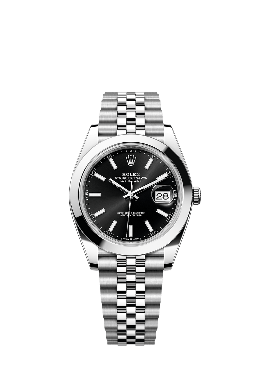 Rolex Datejust 41 126300 Black Index dial Jubilee bracelet