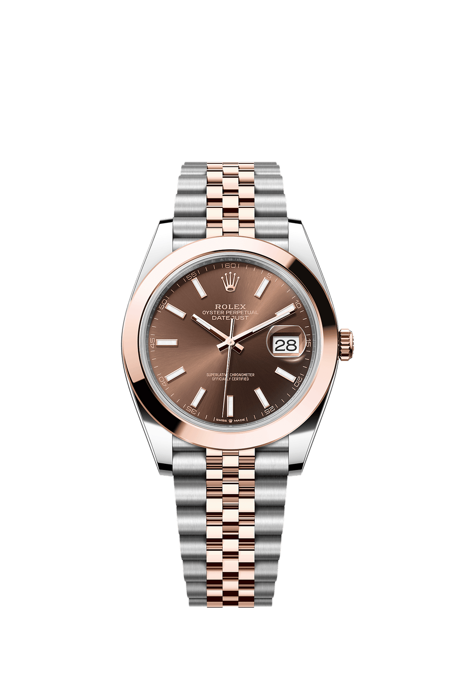 Rolex Datejust 41 126301 Chocolate Index dial Jubilee