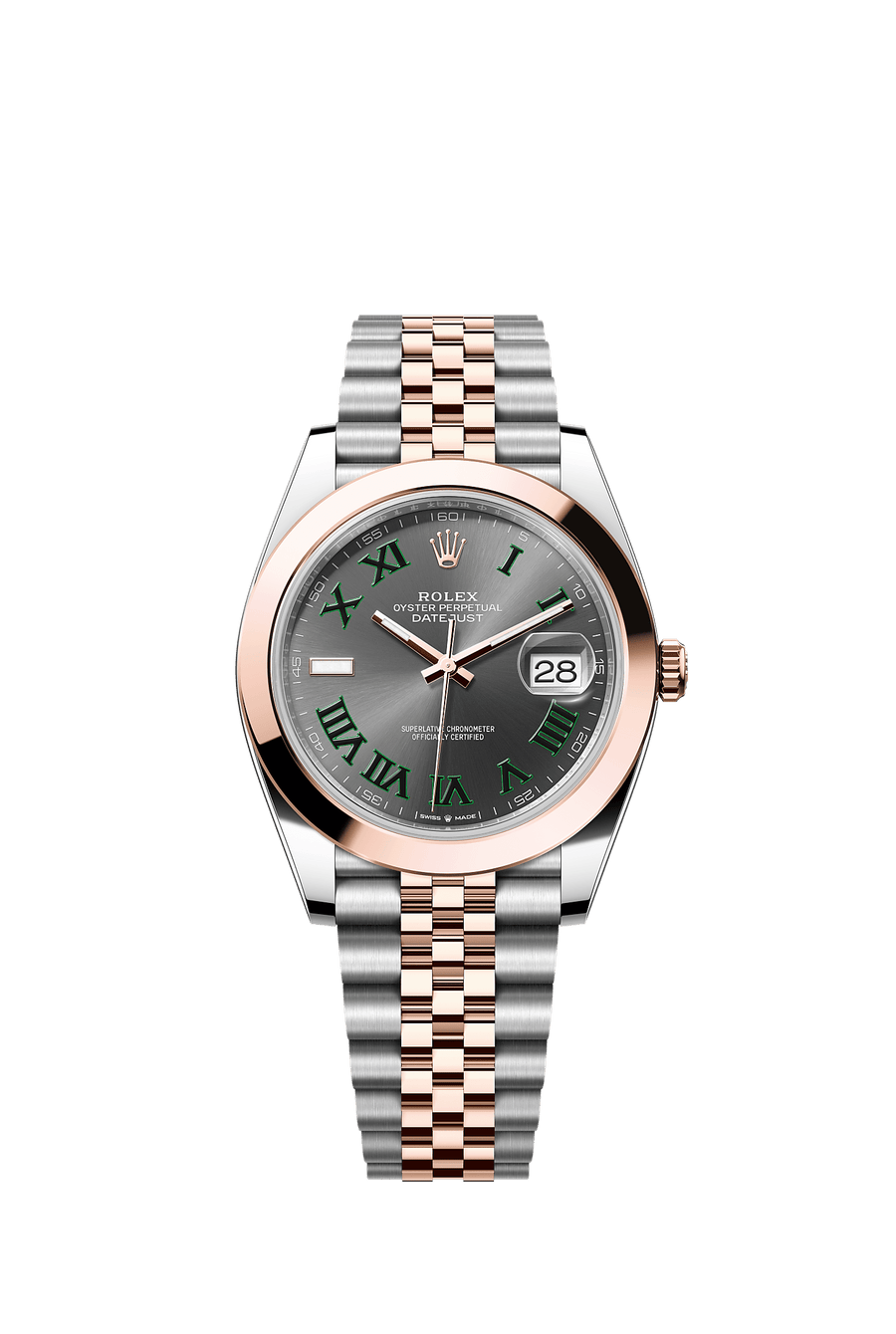 Rolex Datejust 41 126301 Slate Roman Wimbledon dial Jubilee