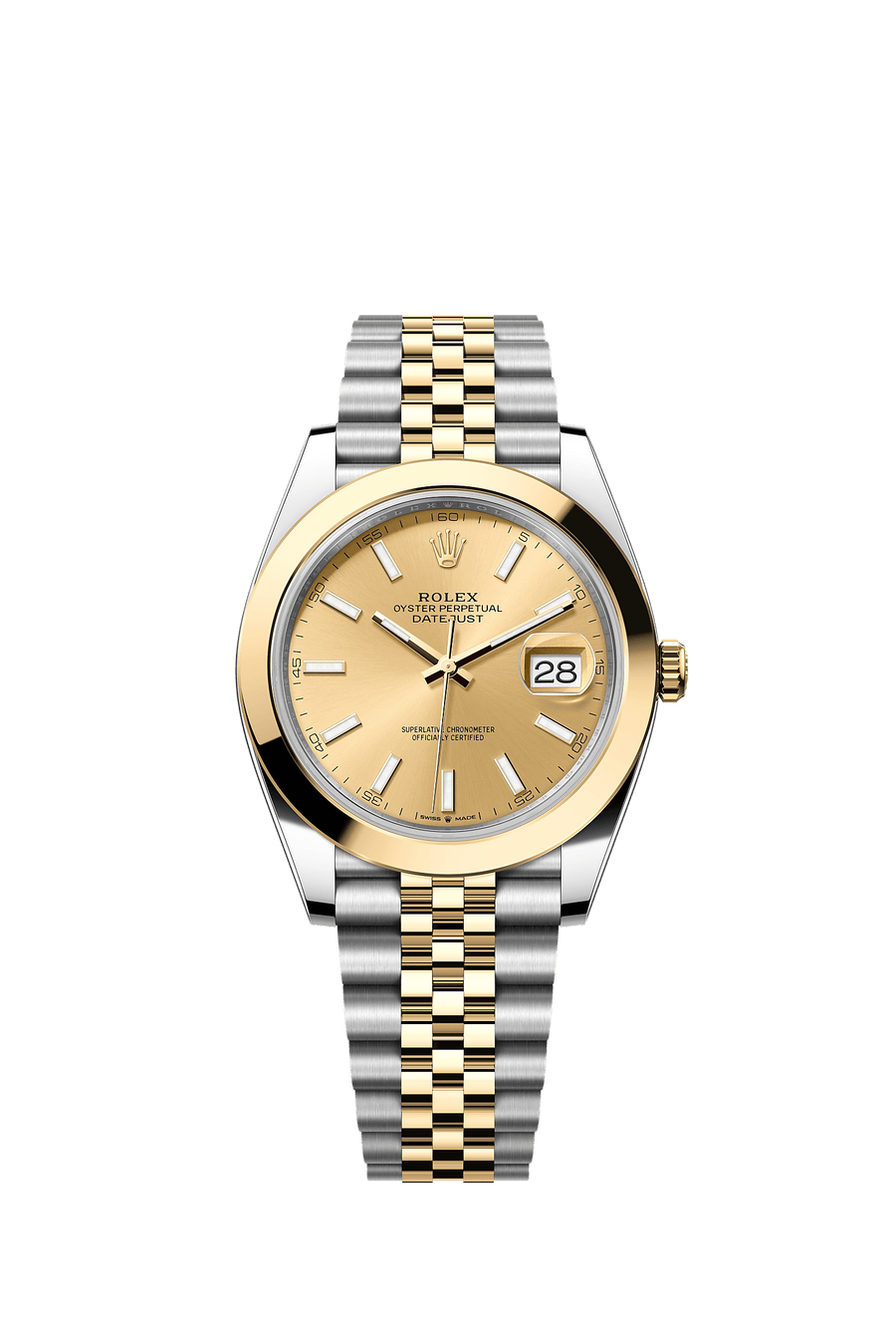 Rolex Datejust 41 126303 Champagne Index Dial Jubilee