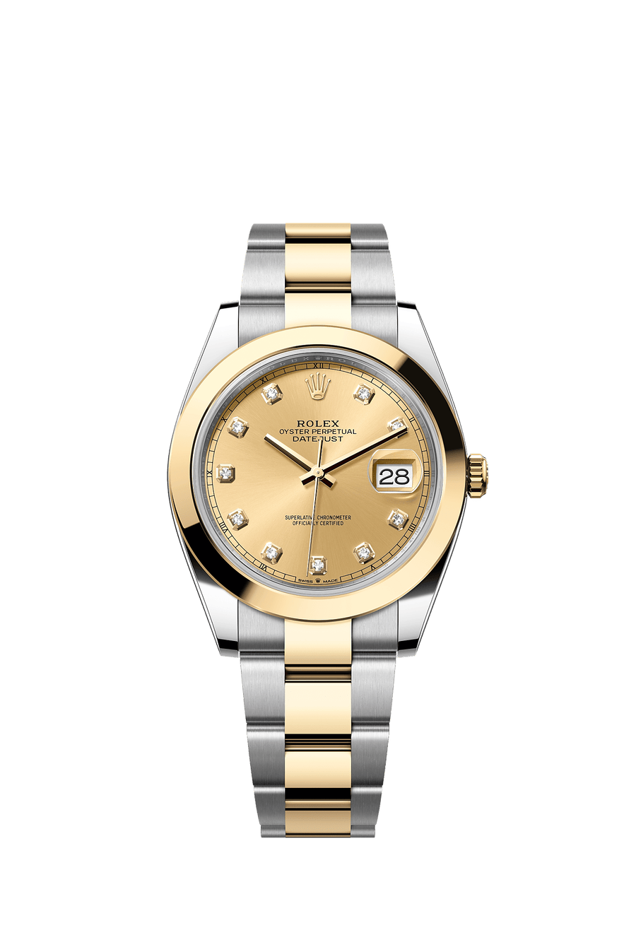 Rolex Datejust 41 126303 Champagne Diamond Dial Oyster