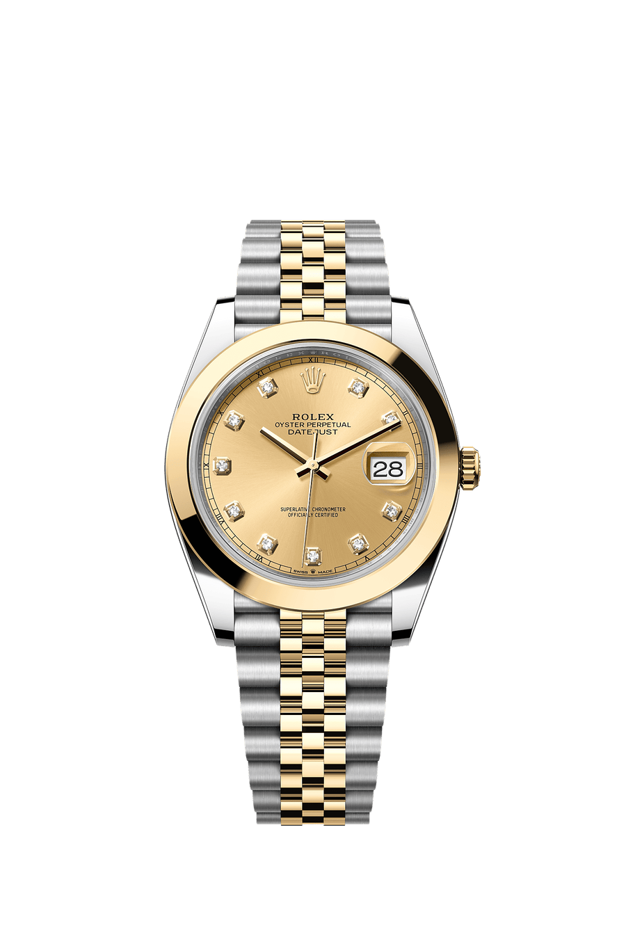 Rolex Datejust 41 126303 Champagne Diamond Dial Jubilee