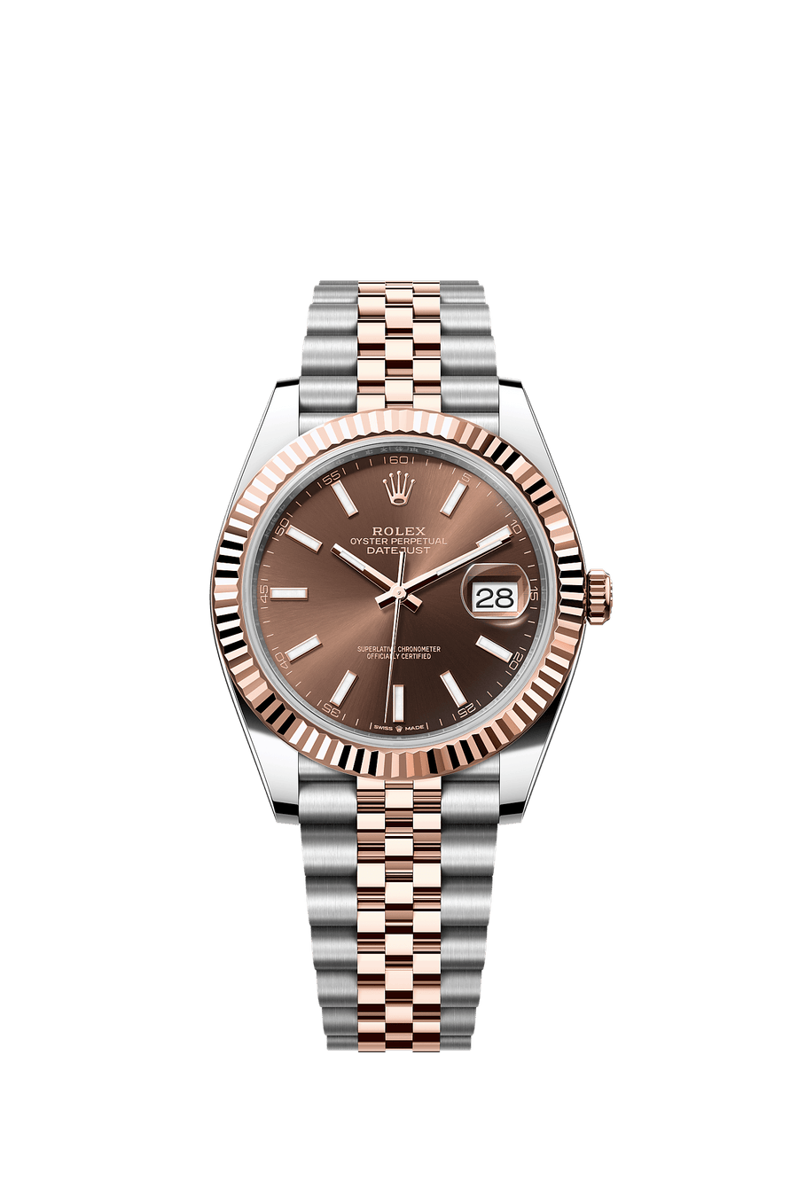 Rolex Datejust 41 126331 Chocolate Index dial Jubilee