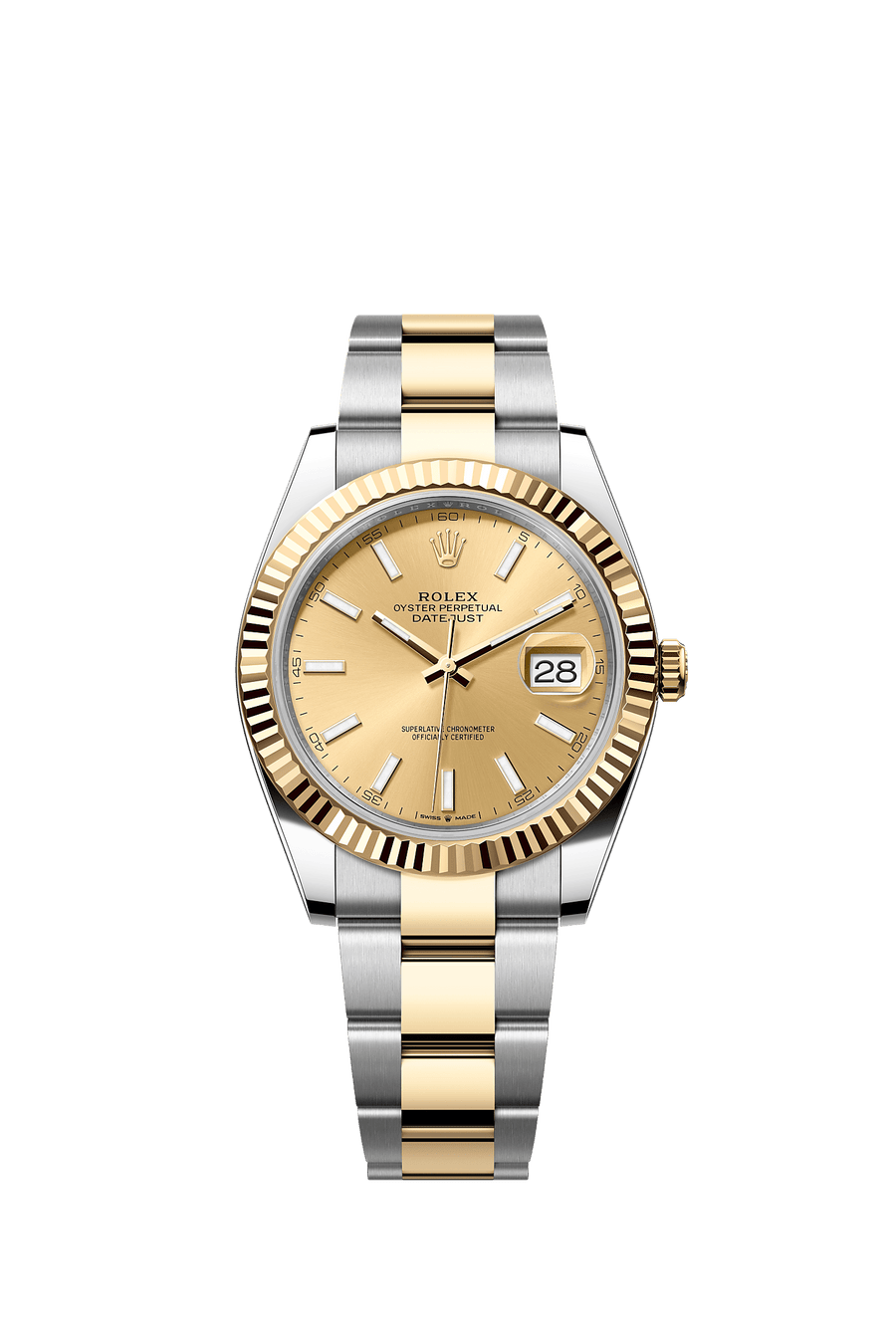 Rolex Datejust 41 126333 Champagne Index dial Oyster