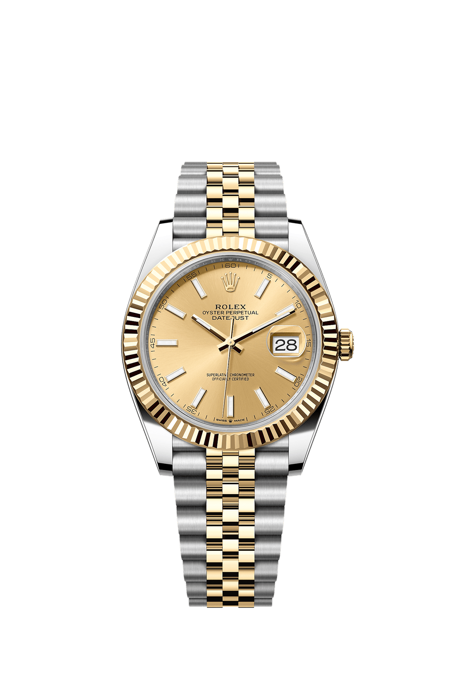 Rolex Datejust 41 126333 Champagne Index dial Jubilee