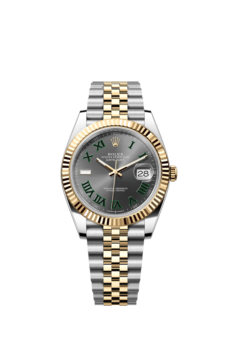 Rolex Datejust 41 126333 Slate Roman Wimbledon dial Jubilee
